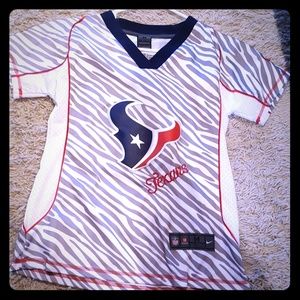 Women's Brian Cushing zebra print jersey